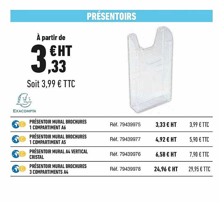 présentoirs exacompta