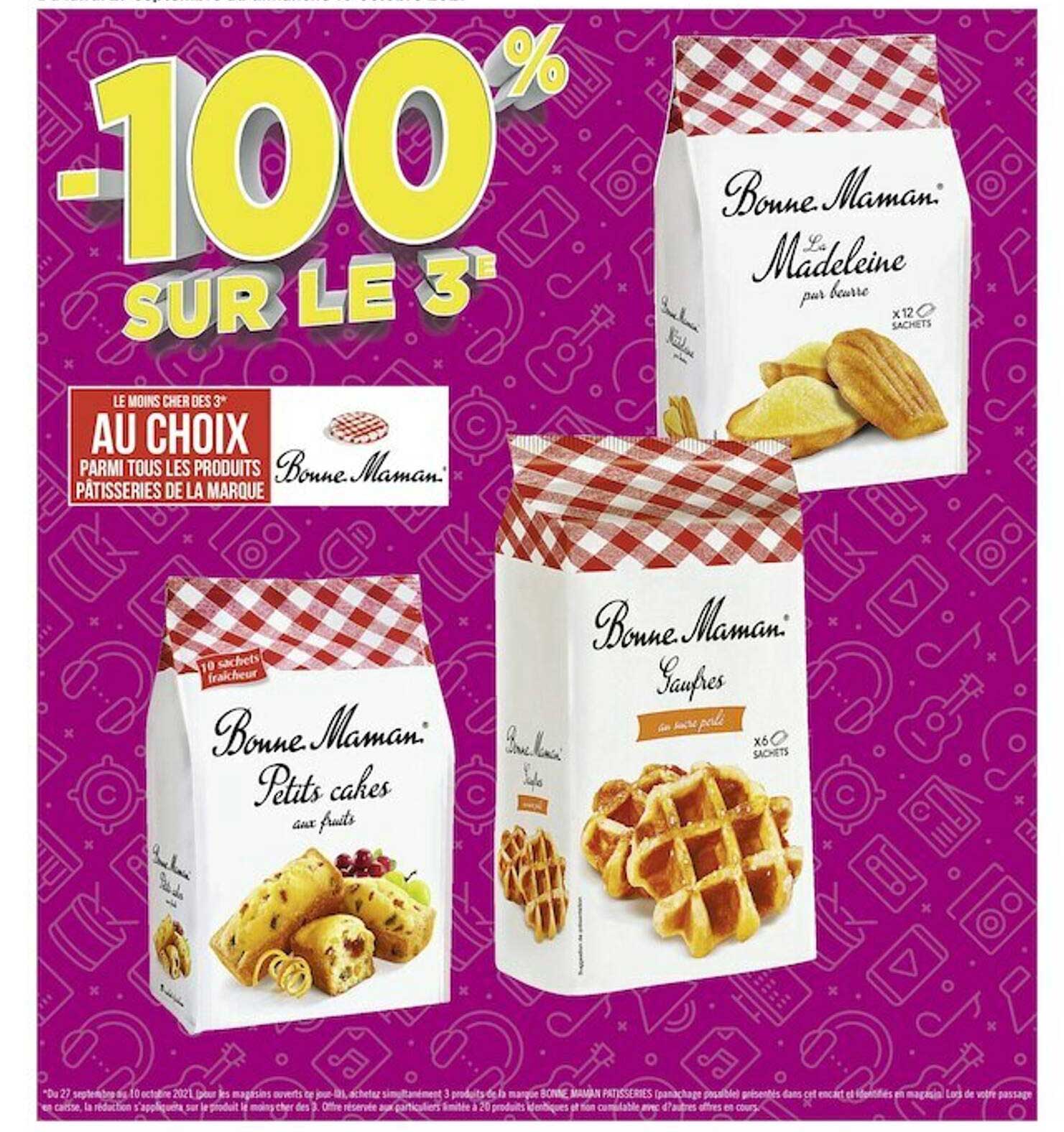 produits pâtisseries de la marque bonne maman