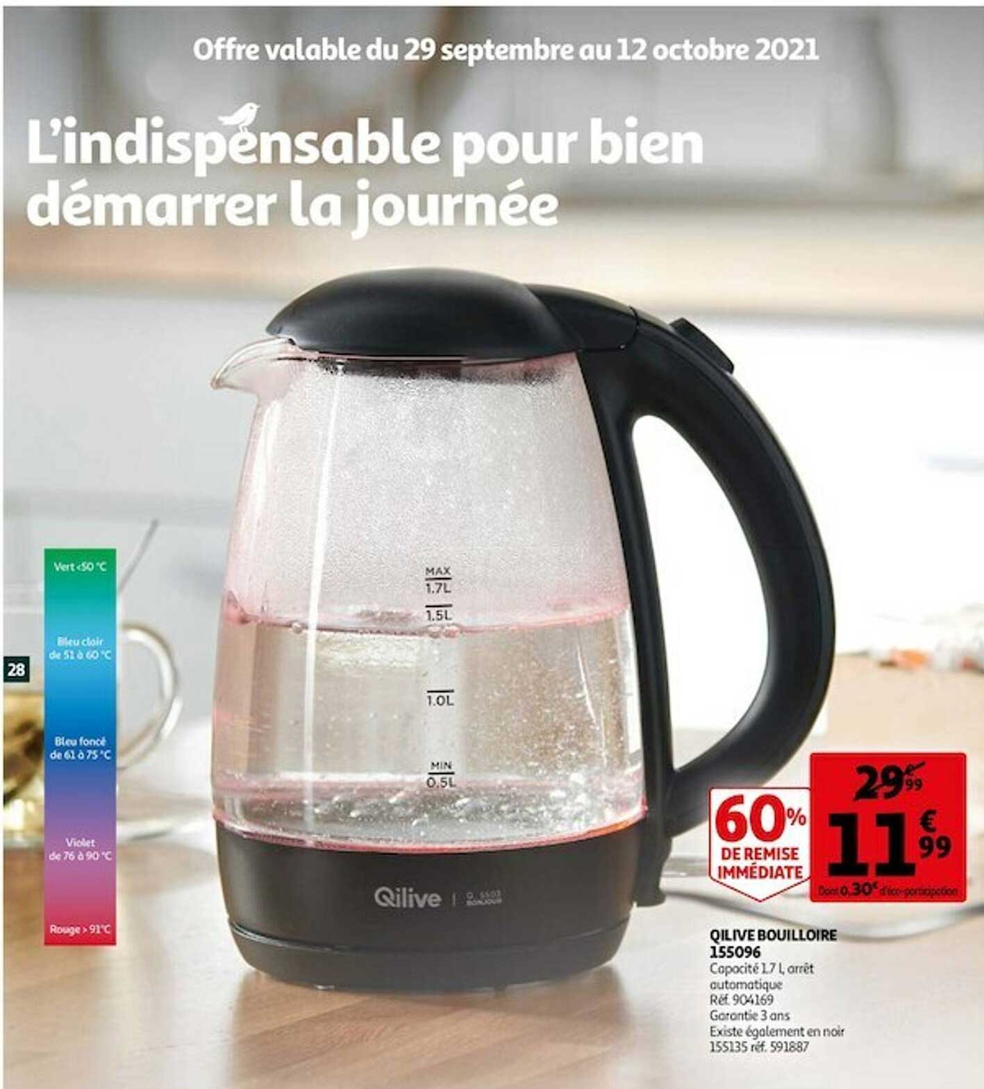 qlive boulloire 155096 60% de remise immédiate