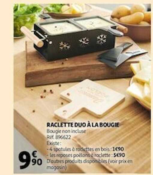 Raclette Duo à La Bougie