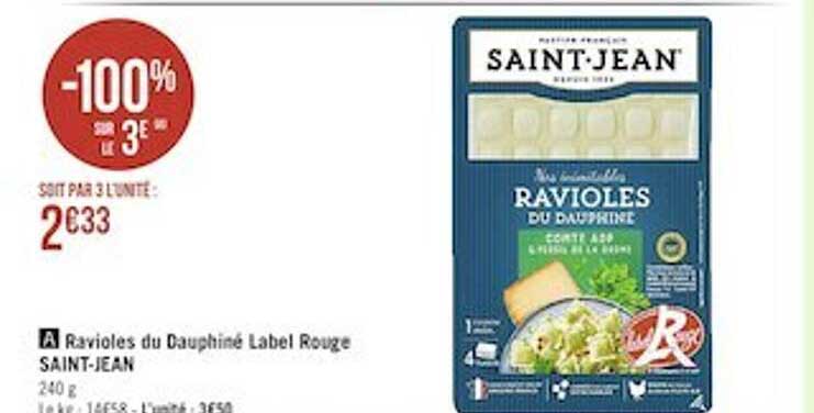 ravioles du dauphiné label rouge saint-jean