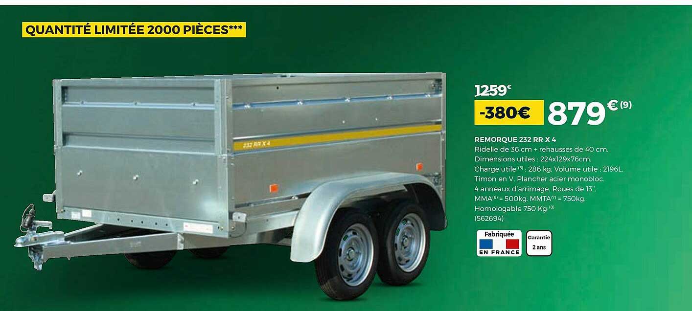 Remorque 232 X4