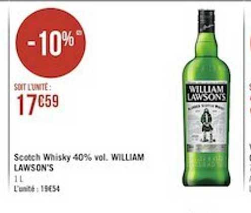 scotch whisky 40% vol. william lawson's