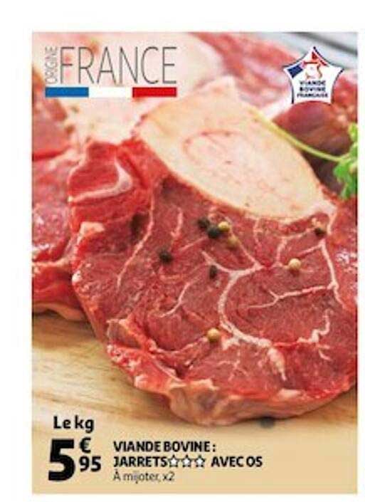 Viande Bovine : Jarrets Avec Os