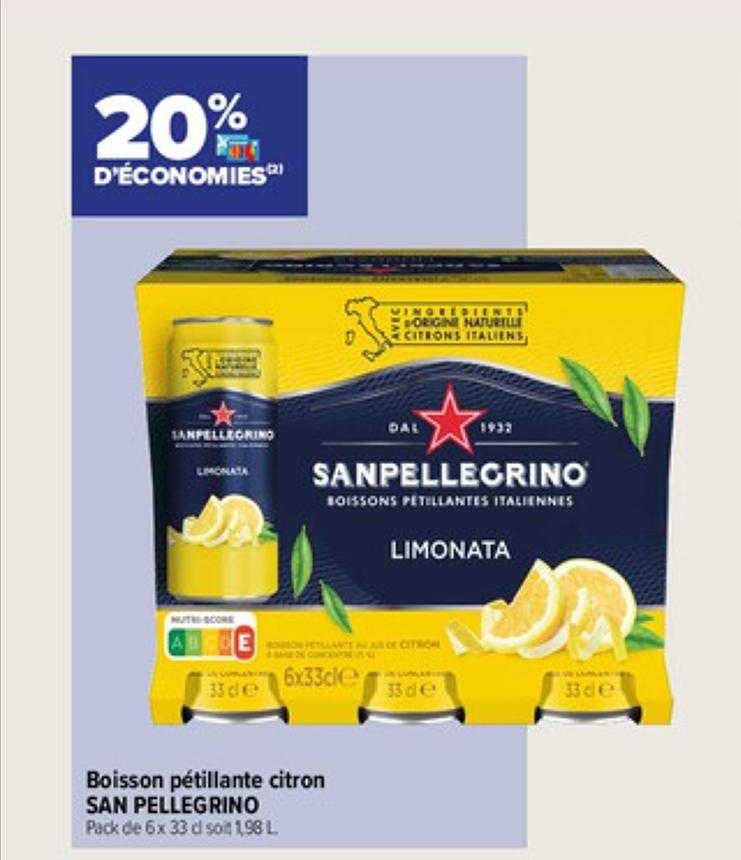 boisson pétillante citron san pellegrino