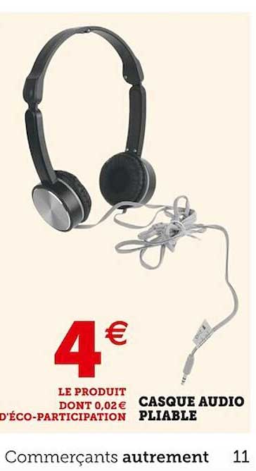 Casque Audio Pliable