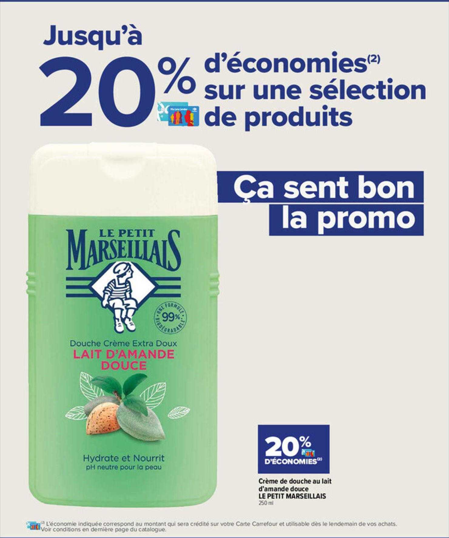 Crème De Douche Au Lait D'amande Douce Le Petit Marseillais