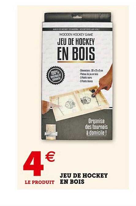 Jeu De Hockey En Bois