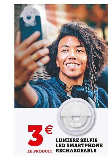 lumière selfie led smartphone rechargeable