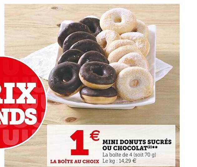 Mini Donuts Sucrés Ou Chocolat