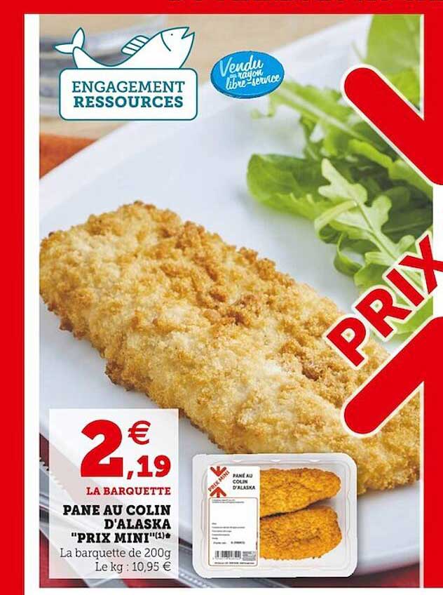 pané au colin d'alaska "prix mini"