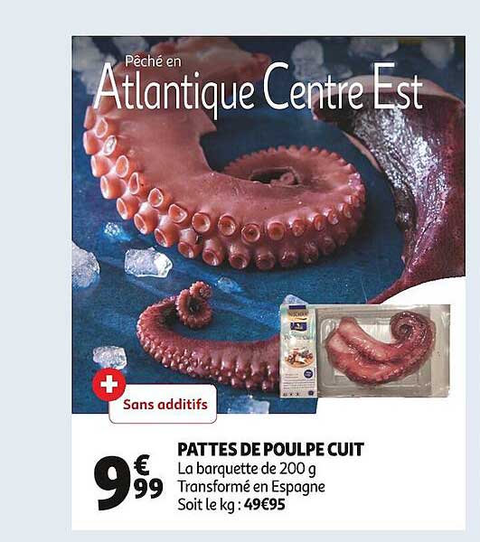 pattes de poulpe cuit