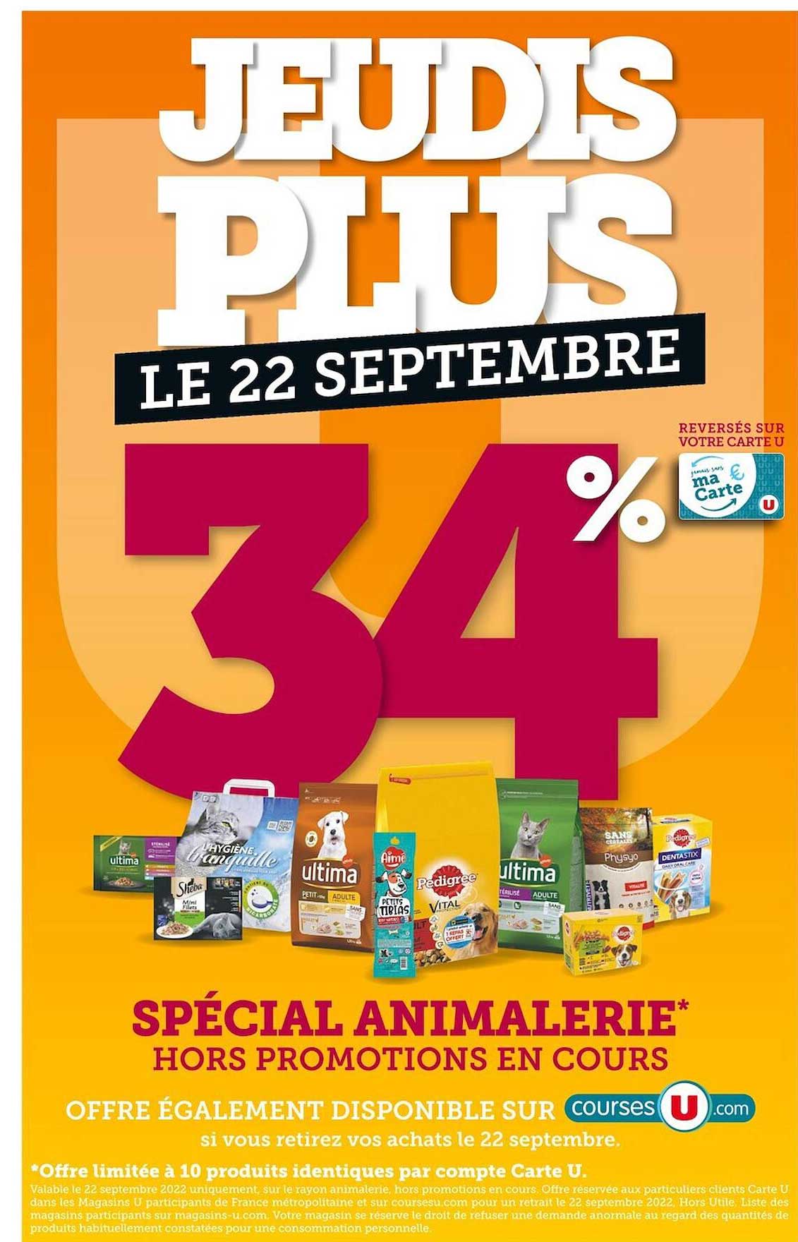 spécial animalerie hors promotions en cours