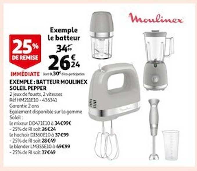 batteur moulinex soleil pepper