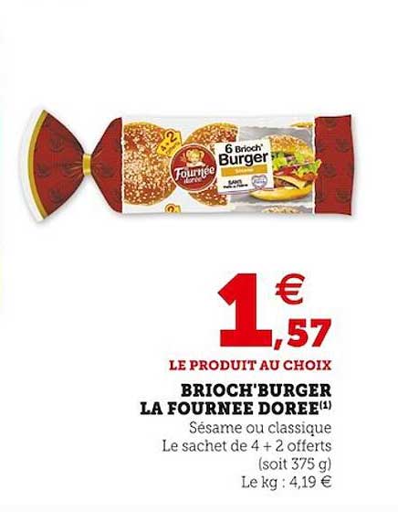 brioch'burger la fournée dorée