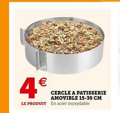 Cercle à Pâtisserie Amovible 15-30 Cm