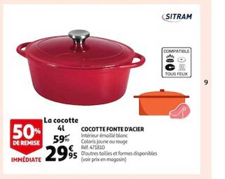 cocotte fonte d'acier sitram