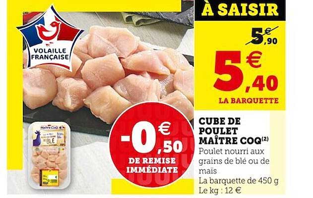 cube de poulet maître coq