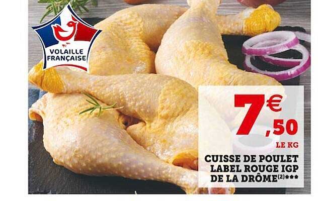 cuisse de poulet label rouge igp de la drôme