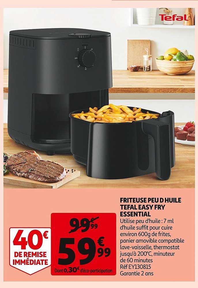 friteuse peu d'huile tefal easy fry essential