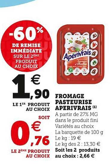 Fromage Pasteurisé Apérivrais