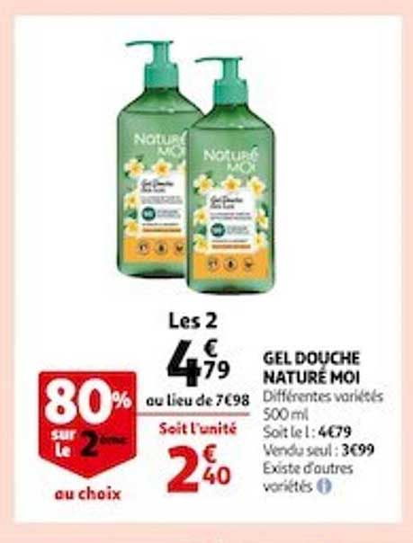 gel douche naturé moi