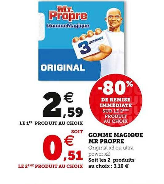 gomme magique mr propre