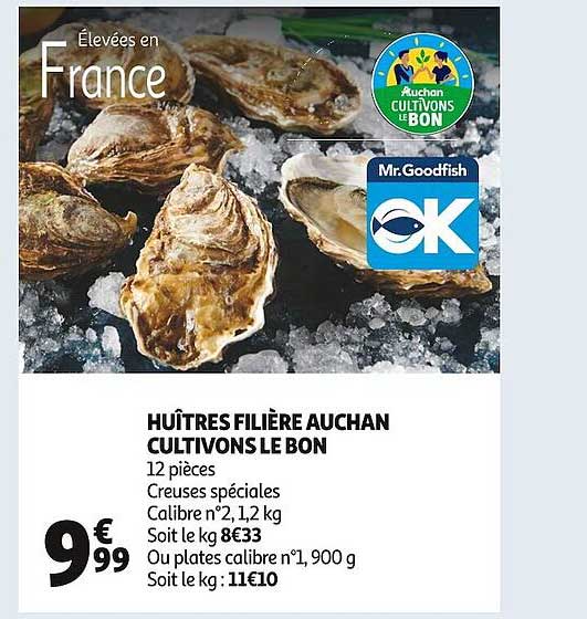 huîtres filière auchan cultivons le bon