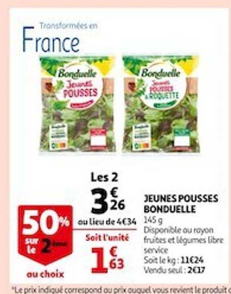 jeunes pousses bonduelle