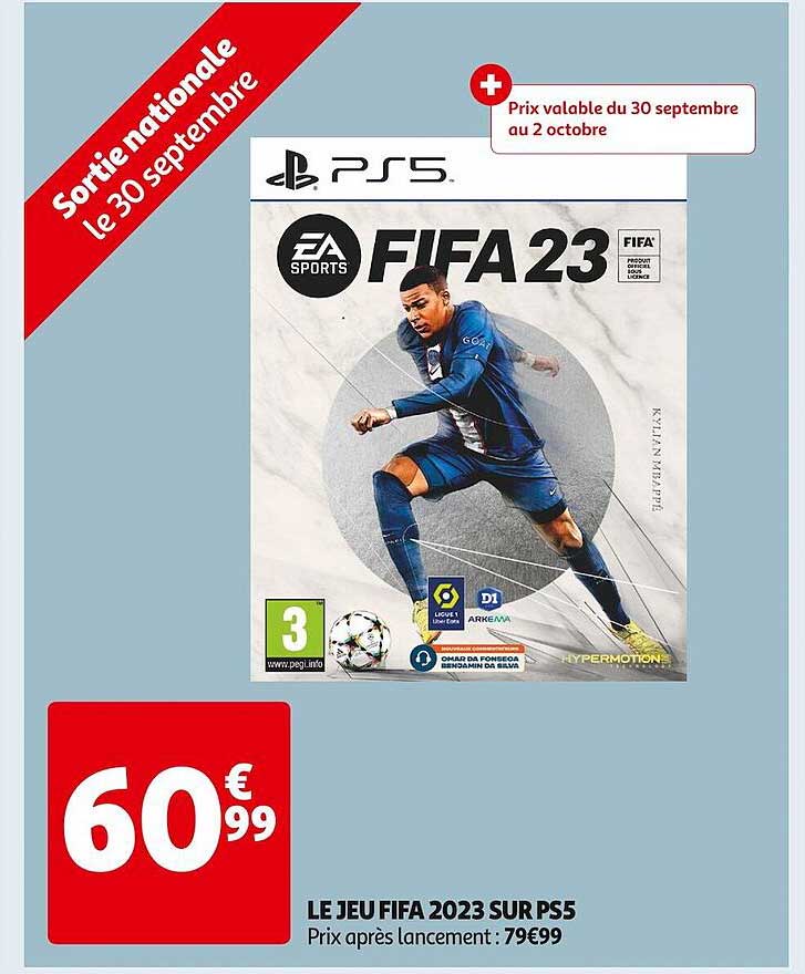 le jeu fifa 2023 sur ps5