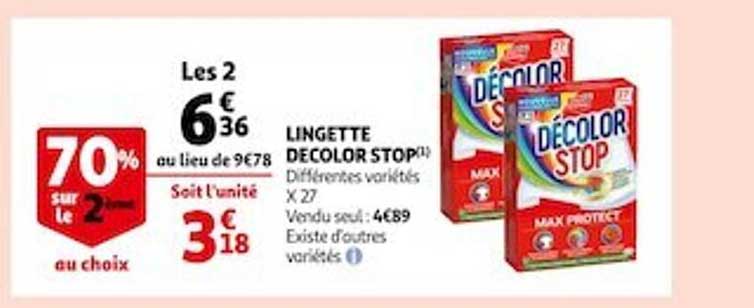 lingette decolor stop