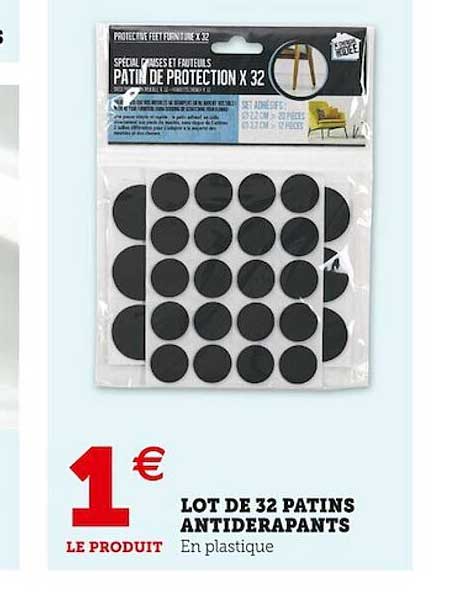 lot de 32 patins antidérapants