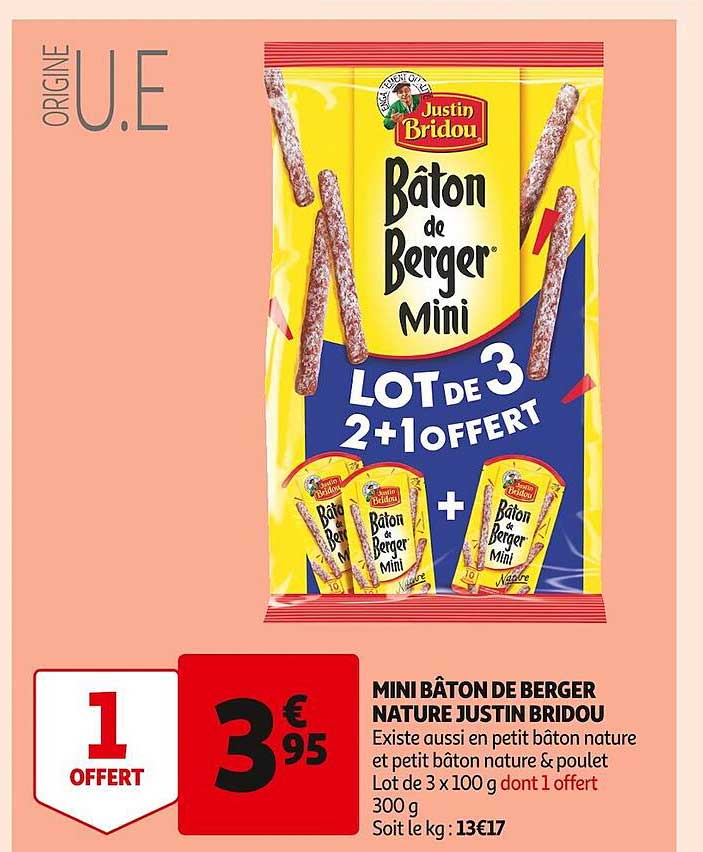 mini bâton de berger natue justin bridou