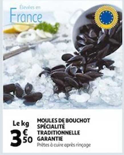 moules de bouchot spécialité traditionnelle garantie