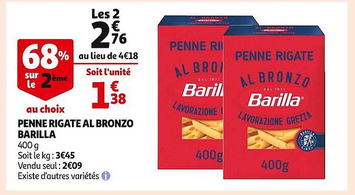 Penne Rigate Al Bronzo Barilla