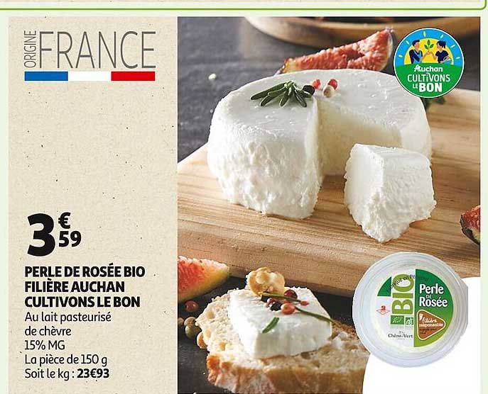 perle de rosée bio filière auchan cultivons le bon