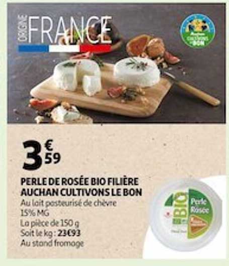 perle de rosée bio filière auchan cultivons le bon