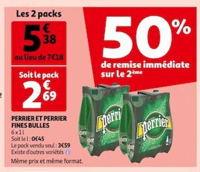 Perrier Et Perrier Fines Bulles