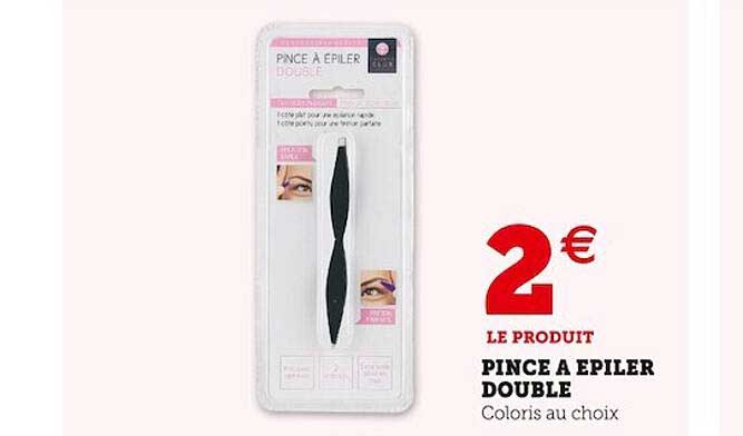 pince à épiler double
