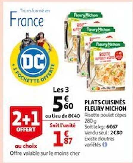 plats cuisinés fleury michon