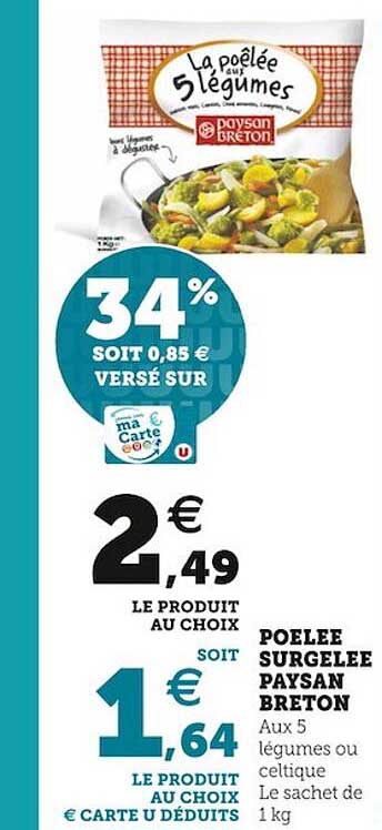 poêlée surgelée paysan breton