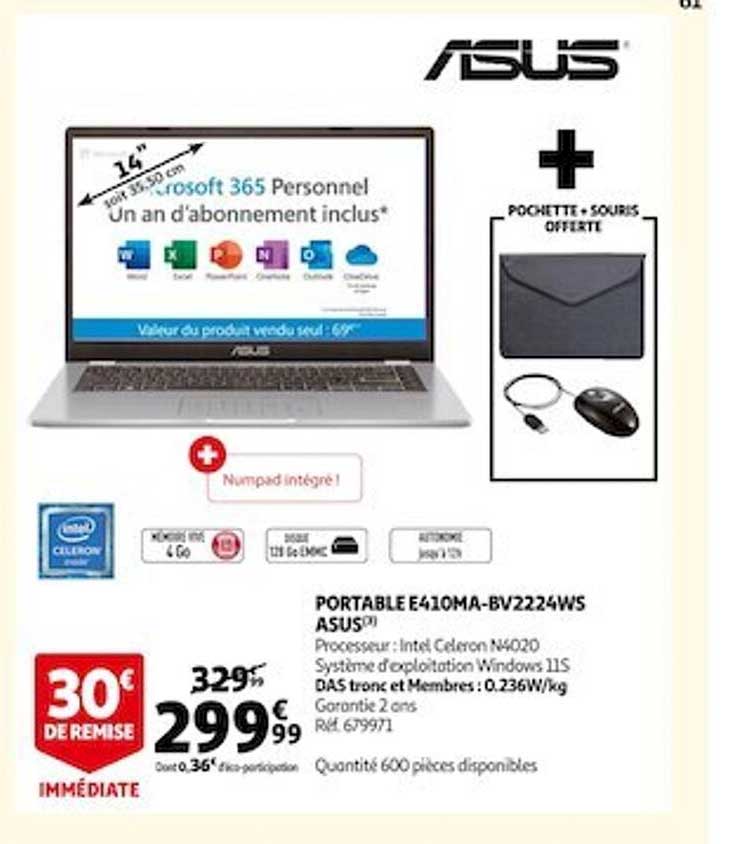 Portable E4100ma-bv2224ws Asus