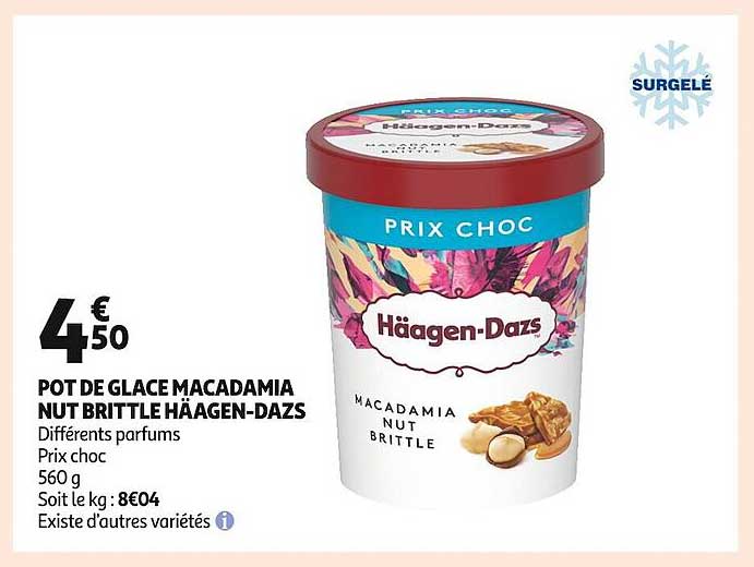 pot de glace macadamia nut brittle häagen-dazs