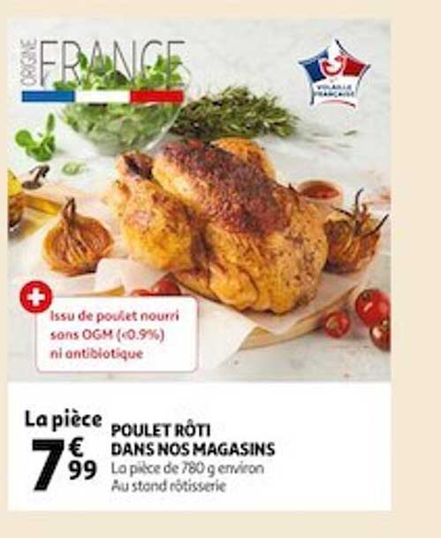 poulet rôti dans nos magasins