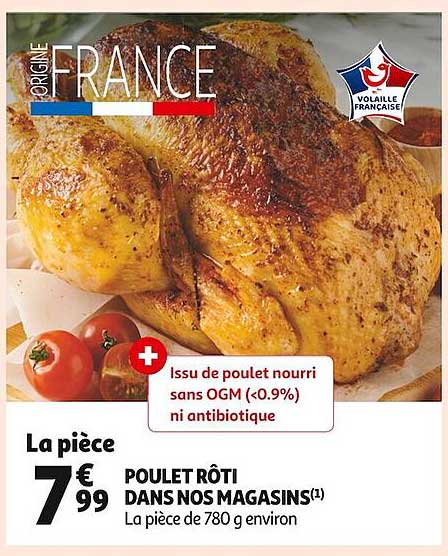 poulet rôti dans nos magasins