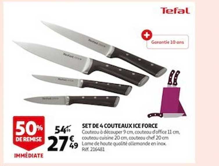 Set De 4 Couteaux Ice Force Tefal