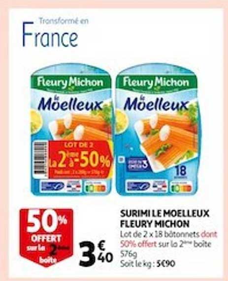 surimi le moelleux fleury michon