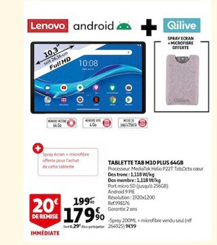 tablette tab m10 plus 64gb lenovo