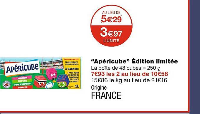 "apéricube" édition Limitée