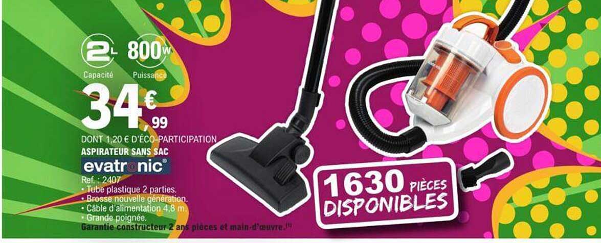 Aspirateur Sans S Ac Evatronic